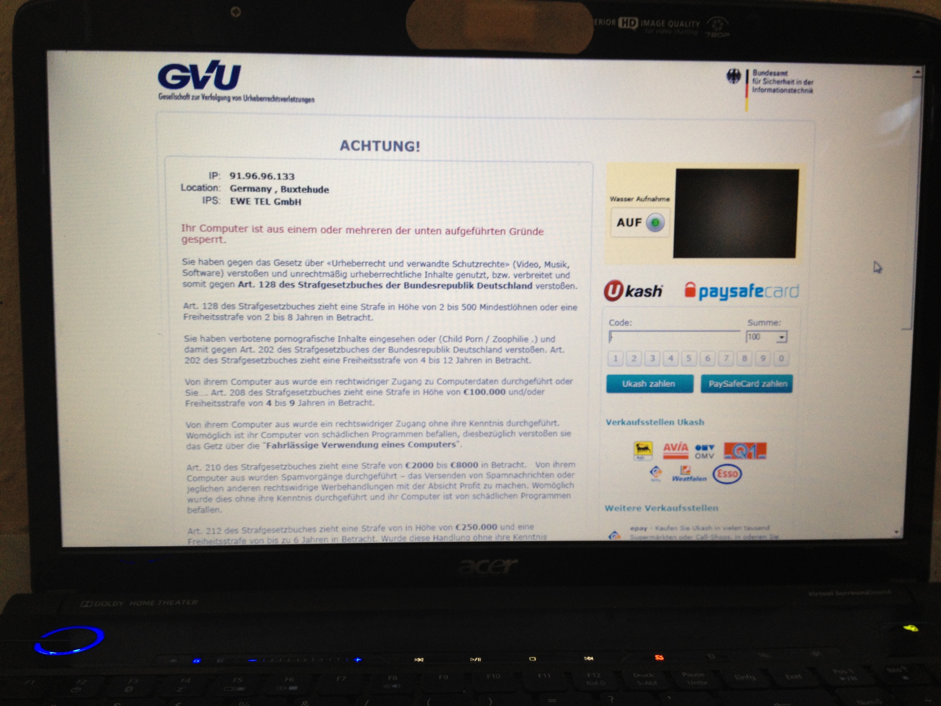 GVU-Infektion